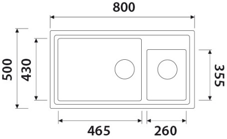 KG2M-8050-J Мойка-Гранит KAISER