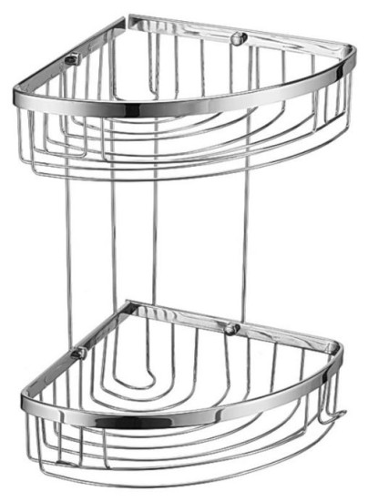Полка Rainbowl FORA "GKL" 2-этажная хром 24/24 см (24*24/G)