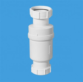 Сифон McALPINE MRNRV40-PB сухой d40 - 1 1/2 самозакрывающийся клапан