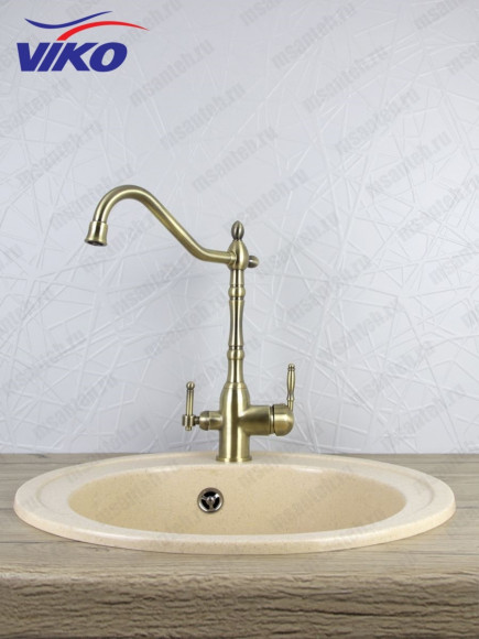 !!!Смеситель VIKO V-5434 для кухни с краном для питьевой воды