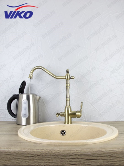 !!!Смеситель VIKO V-5434 для кухни с краном для питьевой воды