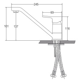 Смеситель KAISER 63033 Vega для кухни 