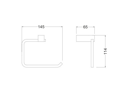 Бумагодержатель SCHEIN 066-1MB без крышки черный