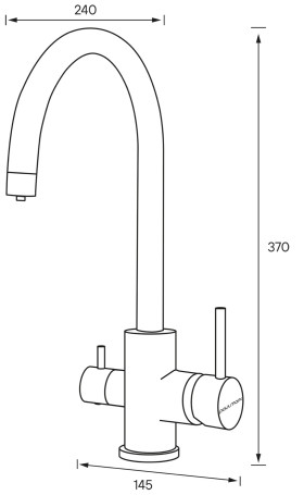 Смеситель для кухни с краном для питьевой воды PAULMARK Essen 213211-331