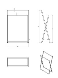 Стойка Langberger 73181 раскладная для полотенец 