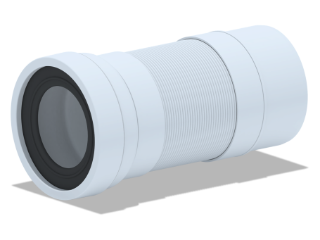 Удлинитель гибкий АНИ Пласт К721R для унитаза выпуск 110мм (310-840мм)