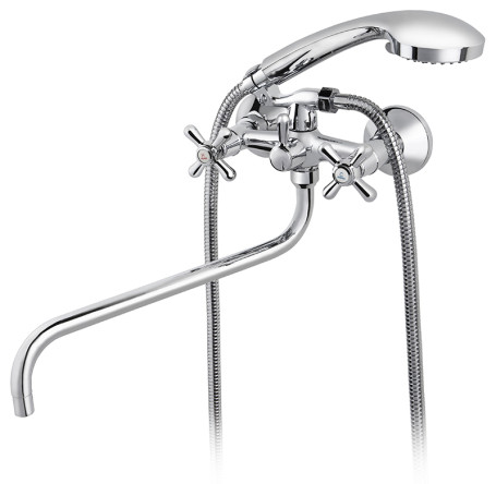 Смеситель KAISER 11055 Carlson для ванны (аэр..6312, дивер. art 55, излив 7232, отраж. 0323)