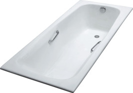 КВ-1502 Ванна KAISER чугунная с латунными ручками