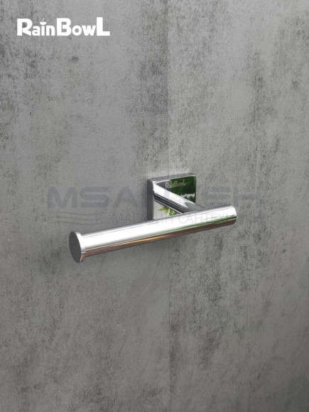 Бумагодержатель Rainbowl 2741-1 CUBE для ванной без крышки настенный хром
