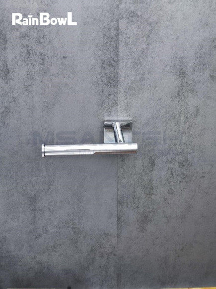 Бумагодержатель Rainbowl 2741-1 CUBE для ванной без крышки настенный хром