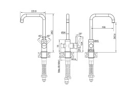 Смеситель для кухни с краном для питьевой воды PAULMARK Logas Lo213021-331
