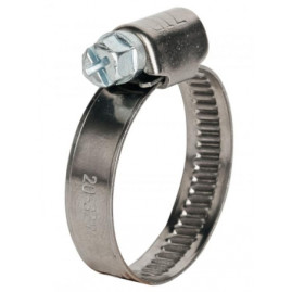 Хомут червячный 20-32/9 W2 ( нерж.) под отвертку WM /100 шт/