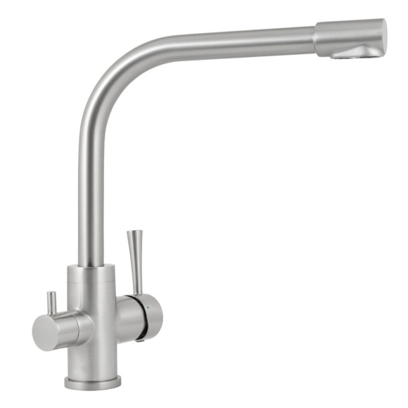 Смеситель KAISER 26044-5 Merkur для кухни, с краном для питьевой воды, серебро Смеситель KAISER 26044-5 Merkur для кухни, с краном для питьевой воды, серебро