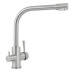 Смеситель KAISER 26044-5 Merkur для кухни, с краном для питьевой воды, серебро