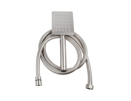 Смеситель VIKO V-7735 для ванны, картридж Ф35 мм, излив L-30 см, нержавеющая сталь, серебро