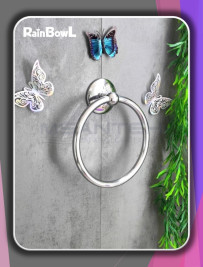 Полотенцедержатель Rainbowl OTEL Кольцо 2526 хром