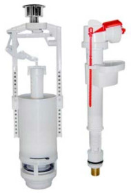 Комплект арматуры, нижний 3/8" (Alca PLAST) мет. SA2000SК-3/8"