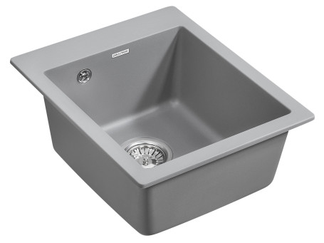 Мойка кварцевая LEER, PM104249--GRM, серый металлик, Paulmark