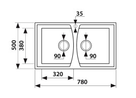 KM2M-5078 Beige Мойка-Мраморная KAISER