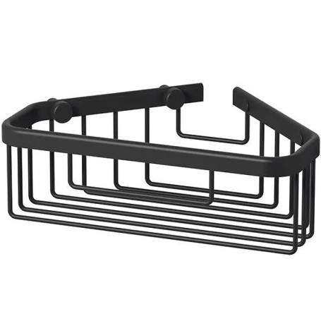 Полка решётка угловая глубокая черный матовый Sonia 189847