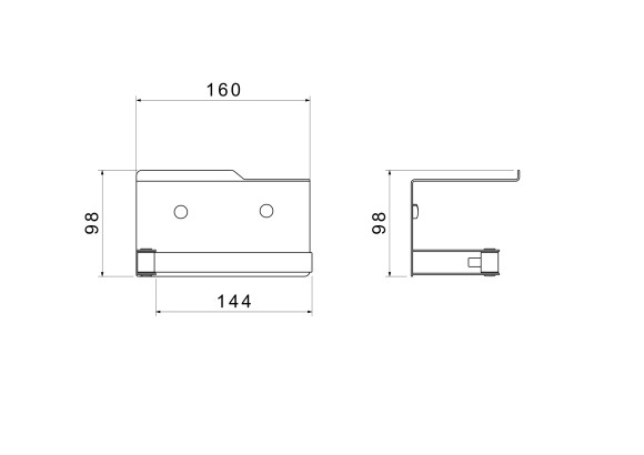 Бумагодержатель SCHEIN 9356CH с металлической полкой хром
