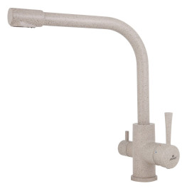 Смеситель KAISER 26044-8 Merkur для кухни, с краном для питьевой воды, песочный