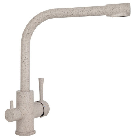 Смеситель KAISER 26044-8 Merkur для кухни, с краном для питьевой воды, песочный