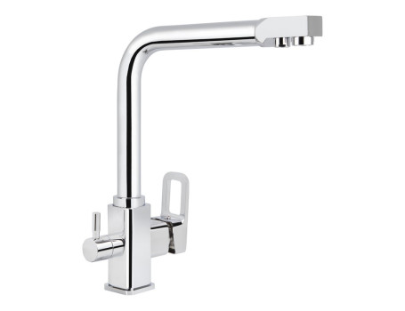 Смеситель VIKO V-5701 для кухни, картридж Ф35мм, под фильтр, латунь, с гайкой, Chrome