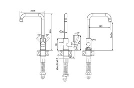 Смеситель для кухни с краном для питьевой воды PAULMARK Logas Lo213021-G