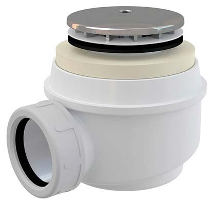 Сифон Alca PLAST A47CR-50 Ф50 для душевого поддона хром