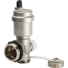 Регулируемый концевой фитинг с дренажным вентилем TIM, автоматический воздухоотводчик 1"