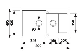 KM2M-5080 G Мойка-Мраморная KAISER