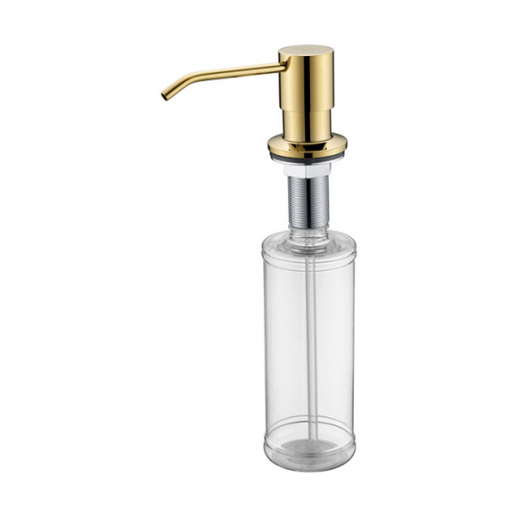 Дозатор для жидкого мыла REIN, D002-G, золото, Paulmark