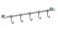 Планка VIKO V-705  5 передвижных крючков, латунь, хром