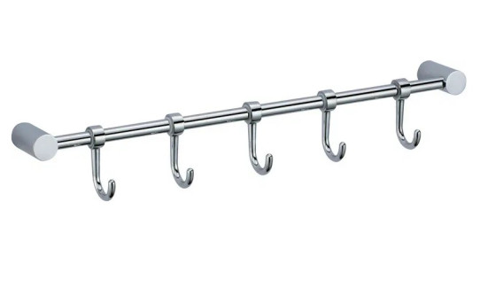 Планка VIKO V-705 5 передвижных крючков, латунь, хром