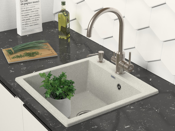 Дозатор для жидкого мыла REIN, D002-NI, никель, Paulmark