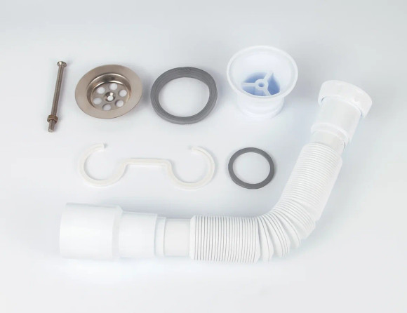 Сифон VIKO VS-160 гофрированный 1-1/2"х 40/50, L=800мм с хомутом жёсткости