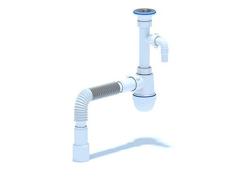 Сифон АНИ Пласт С1315 1-1/4" х 40 с нос. с тр. 40х40/50