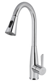 Смеситель KAISER 26144 Merkur для кухни с выдвижной лейкой
