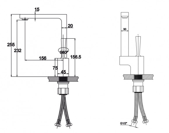 Смеситель KAISER 65044 Vista для кухни Смеситель KAISER 65044 Vista для кухни