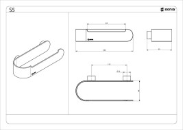 Бумагодержатель Sonia 176472 без крышки черный матовый