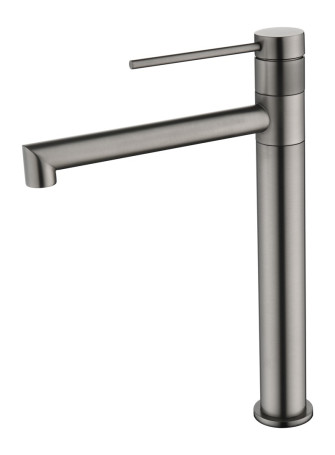 Смеситель KAISER 43111-15 Vita для раковины, высокий, воронёная сталь