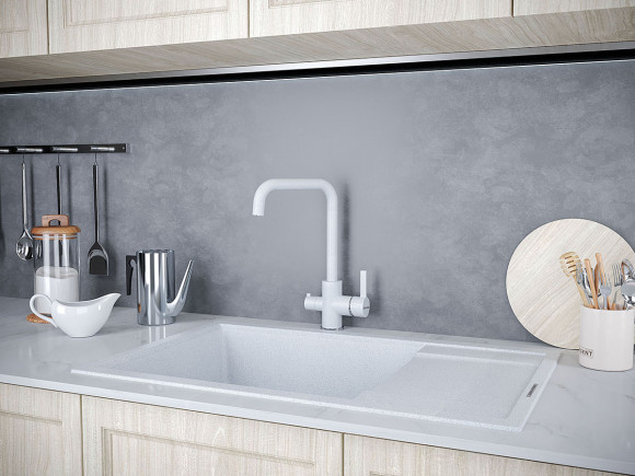 Смеситель для кухни с краном для питьевой воды PAULMARK Logas Lo213021-310