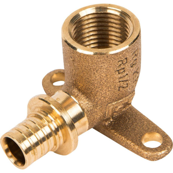 Уголок наст c крепл.16х1/2 вн. резьбой REHAU бронза \ строго по 10шт