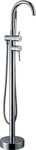 Смеситель KAISER 26282 Merkur напольный для ванны, Хром