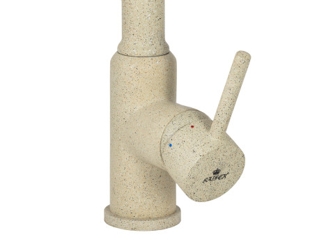 Смеситель KAISER 13044-16 Teka для кухни с краном для питьевой воды, песочный мрамор