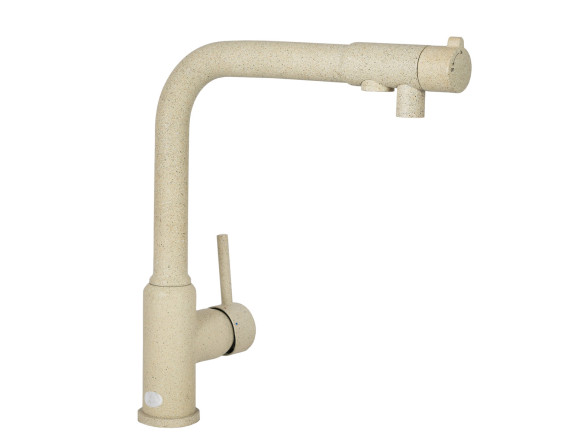 Смеситель KAISER 13044-16 Teka для кухни с краном для питьевой воды, песочный мрамор