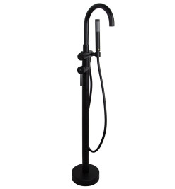 Смеситель KAISER 26282-2 Merkur напольный для ванны, чёрный матовый