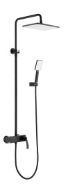 Душевая система KAISER 09182-2 Strike, черный матовый