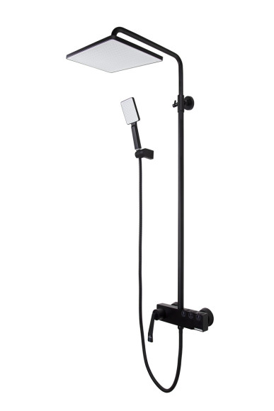 Душевая система KAISER 09182-2 Strike, черный матовый